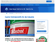 Tablet Screenshot of industrie-schmierstoffe.de